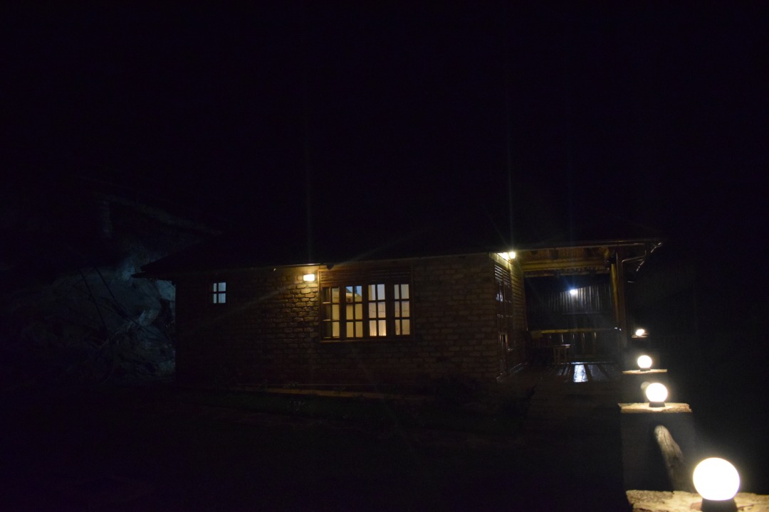 Rift Valley Game Lodge at night